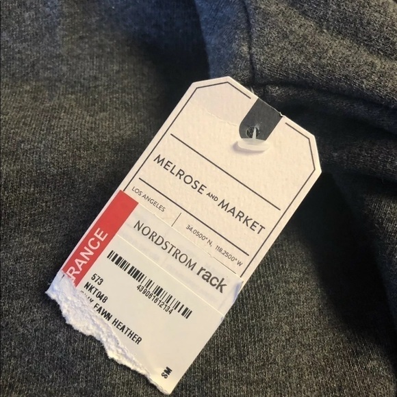 Melrose & Market Gray Hooded Sweatshirt NEW Small - Picture 6 of 7